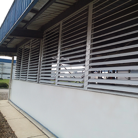 Hollow flat shutters